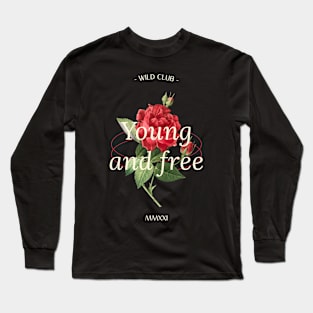 Young And Free Rose Floral Long Sleeve T-Shirt